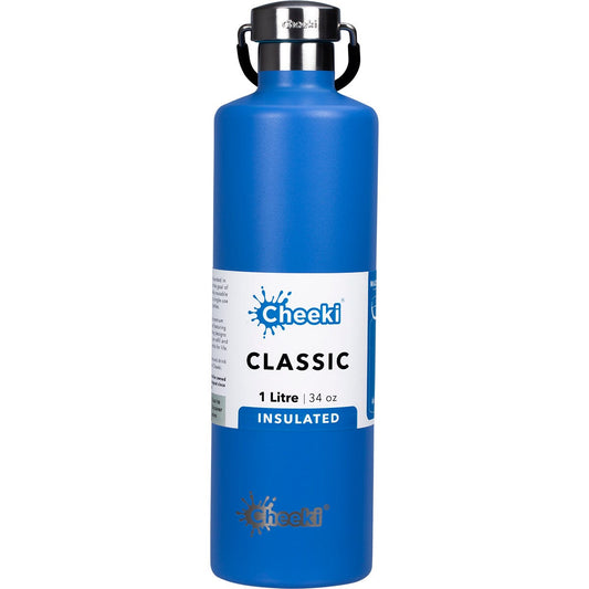 Cheeki- Stainless Steel Bottle Insulated Azure-1L