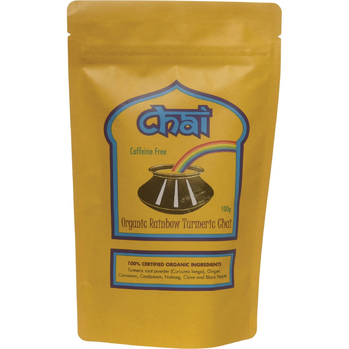 Chai Tea- Organic Rainbow Turmeric Chai-100g