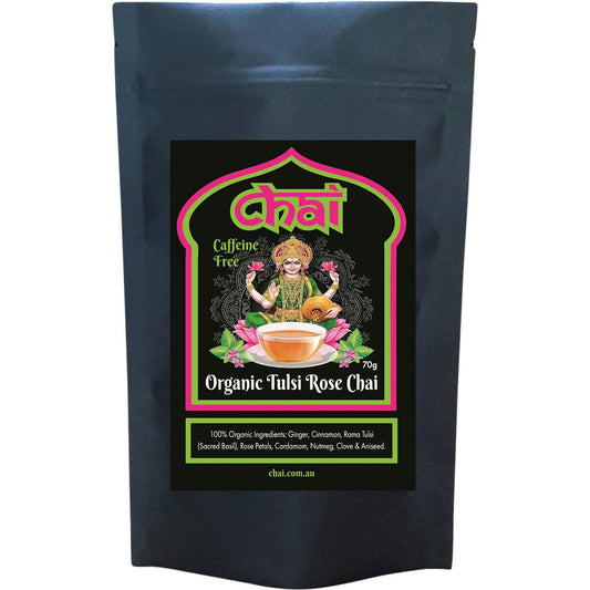 Chai Tea- Organic Tulsi Rose Chai-70g