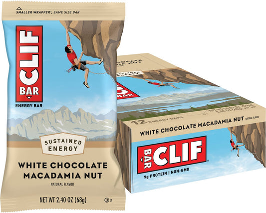 CLIF- Energy Bar White Chocolate Macadamia-12x68g
