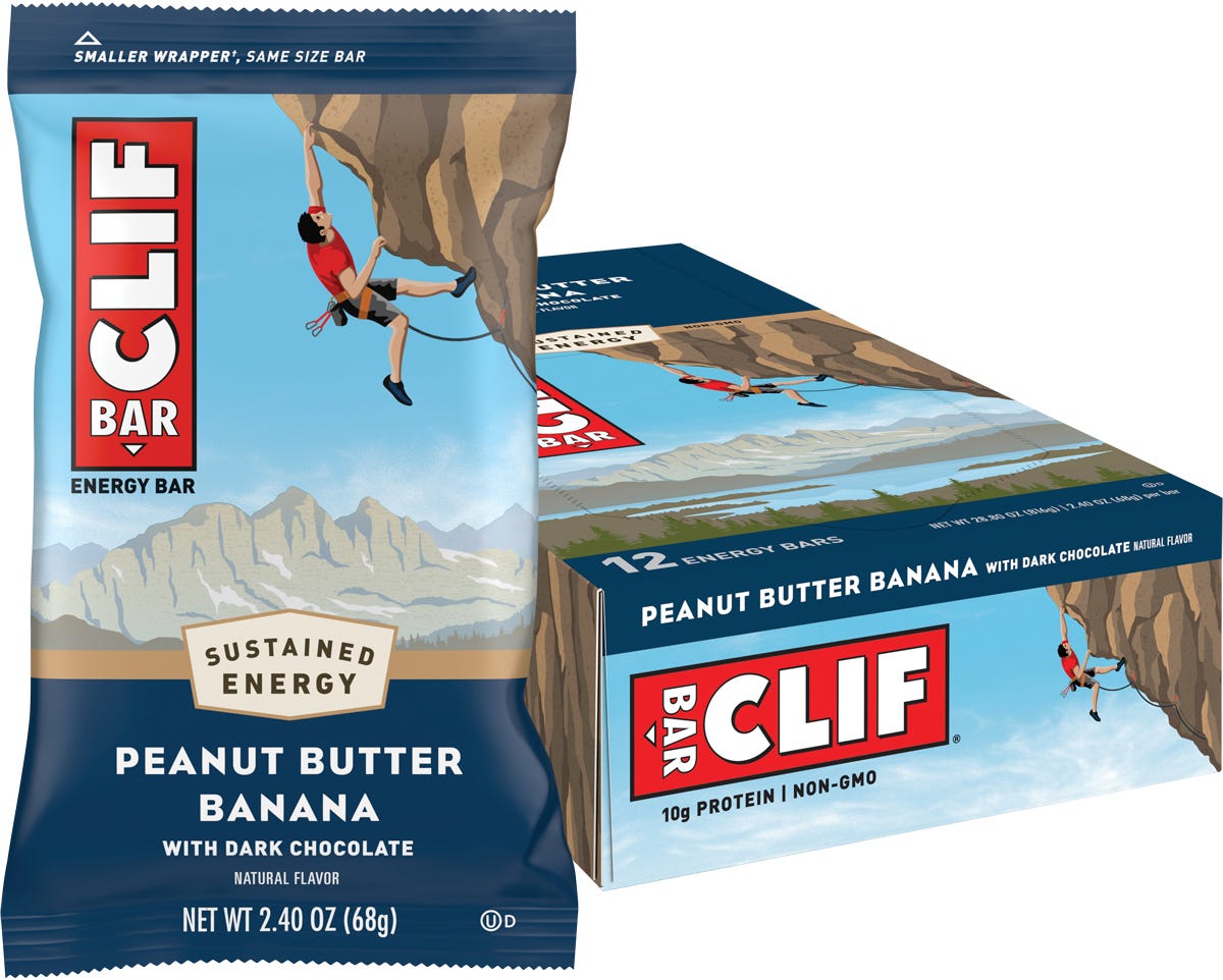 CLIF- Energy Bar Peanut Butter Banana with Dark Chocolate-12x68g