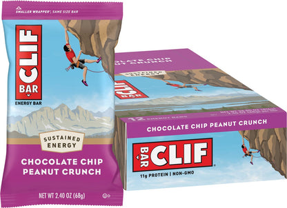 CLIF- Energy Bar Chocolate Chip Peanut Crunch-12x68g