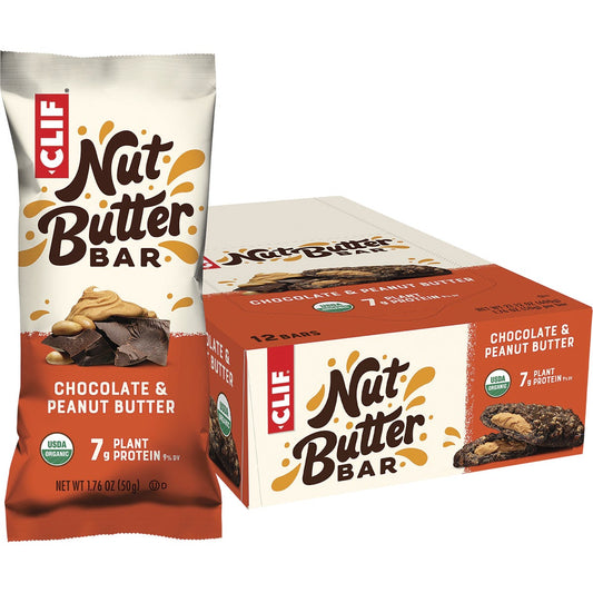 CLIF- Nut Butter Bar Chocolate & Peanut Butter-12x50g