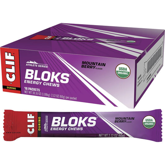CLIF- Bloks Energy Chews Mountain Berry-18x60g