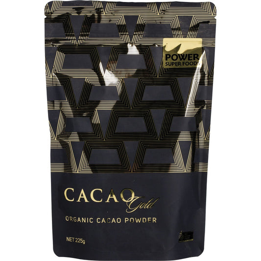Power Super Foods- Cacao Gold Powder Certified Organic -225g