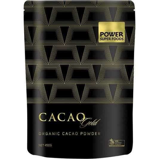 Power Super Foods- Cacao Gold Powder Certified Organic -225g