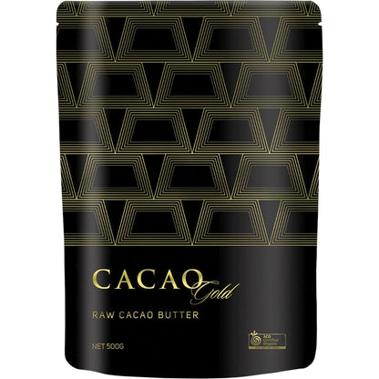 Power Super Foods- Cacao Gold Butter Chunks Raw Certified Organic -500g