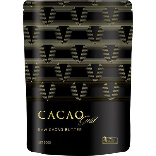 Power Super Foods- Cacao Gold Butter Chunks Raw Certified Organic -500g