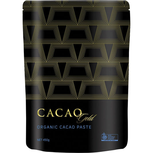 Power Super Foods- Cacao Gold Paste Chunks Ceremonial Grade Cert Organic -450g