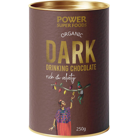 Power Super Foods-Dark Drinking Chocolate Certified Organic-250g