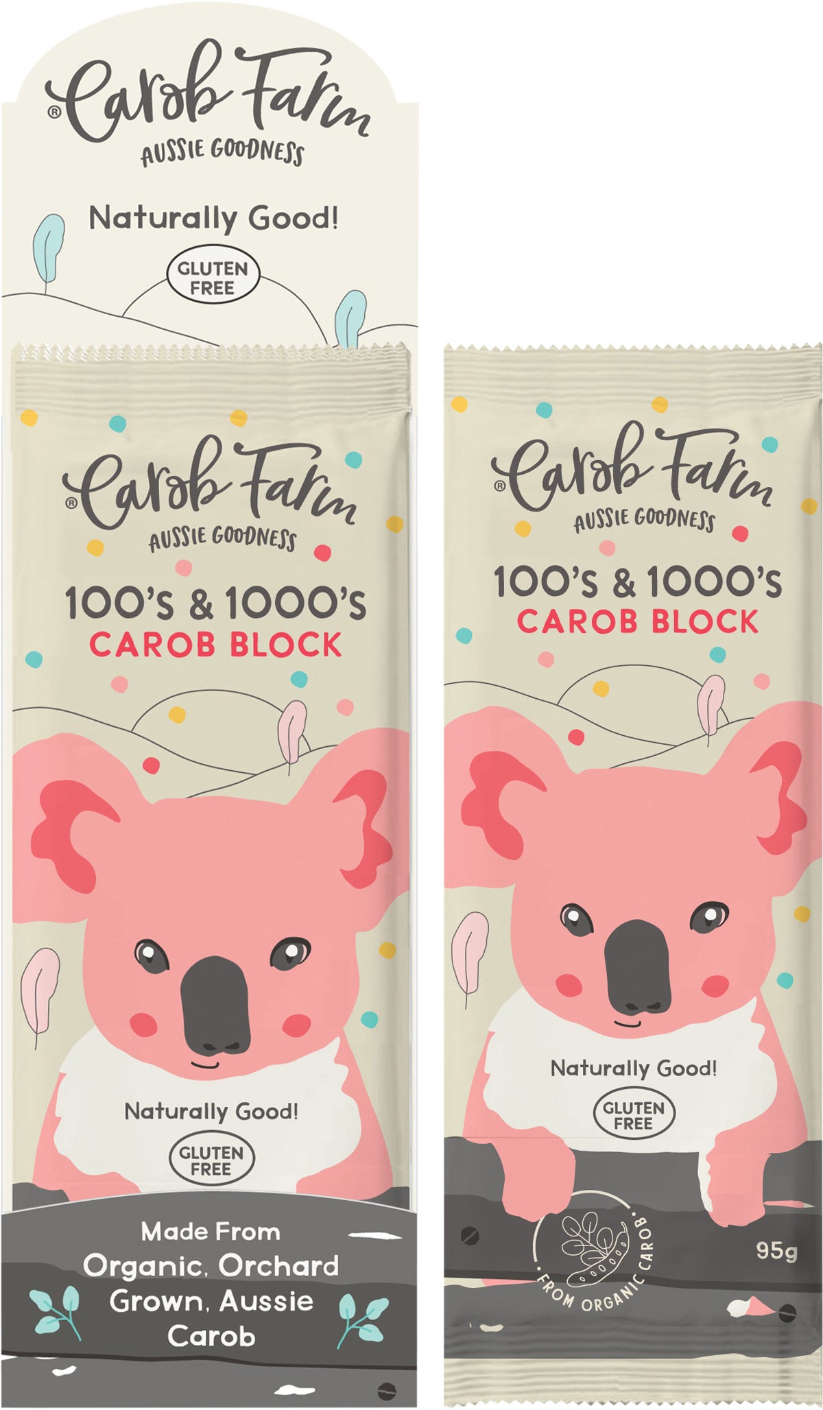 Carob Farm- Carob Block 100's & 1000's-12x95g