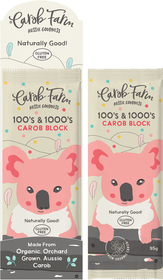Carob Farm- Carob Block 100's & 1000's-12x95g