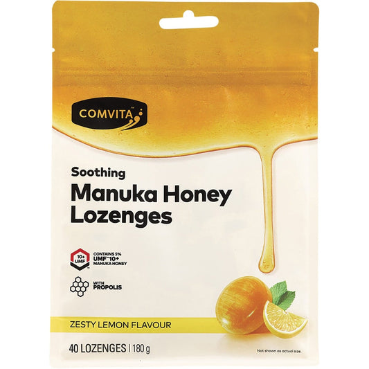 Comvita- Manuka Honey Lozenges Zesty Lemon-12x4.5g