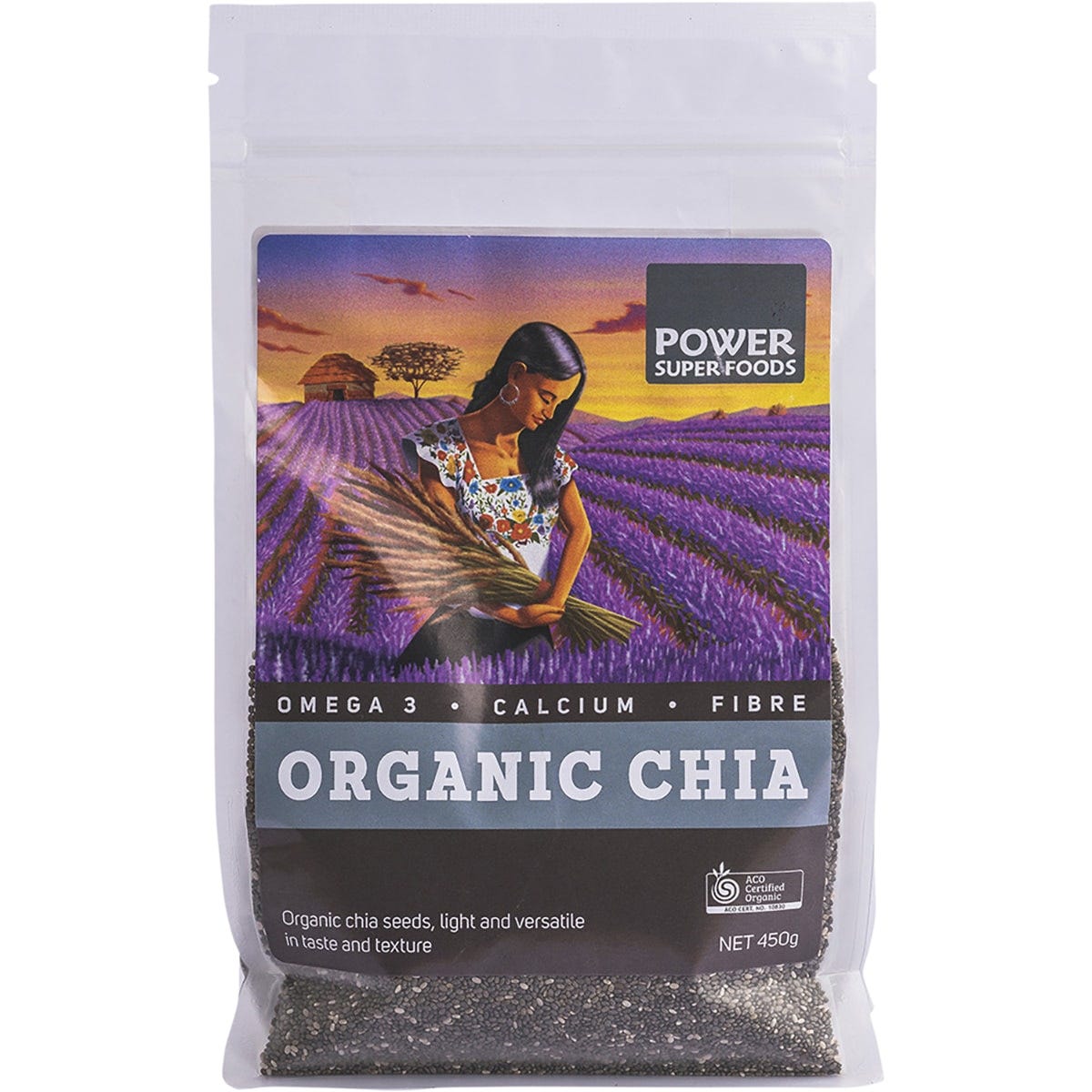 Power Super Foods- Chia Seeds Certified Organic-450g