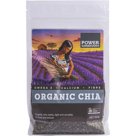 Power Super Foods- Chia Seeds Certified Organic-450g