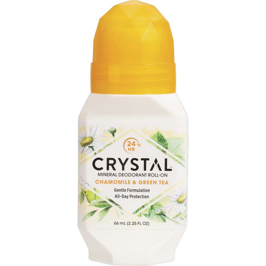 Crystal- Roll-On Deodorant Chamomile & Green Tea-66ml