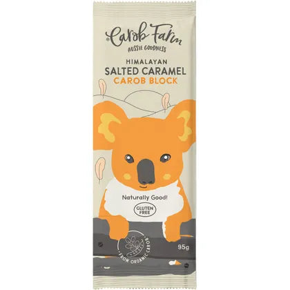 Carob Farm- Carob Block Salted Caramel-12x95g