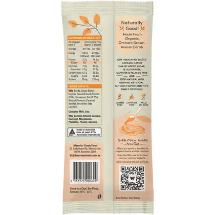 Carob Farm- Carob Block Salted Caramel-12x95g
