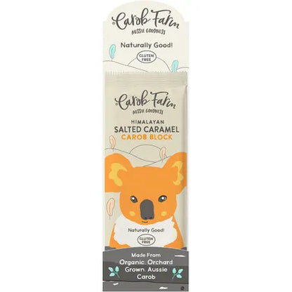 Carob Farm- Carob Block Salted Caramel-12x95g