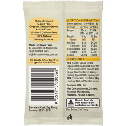 Carob Farm- Carob Koala Honeycomb-50x15g