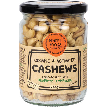 Mindful Foods- Cashews Organic & Activated-260g