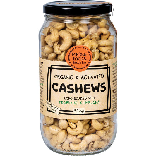 Mindful Foods- Cashews Organic & Activated-520g