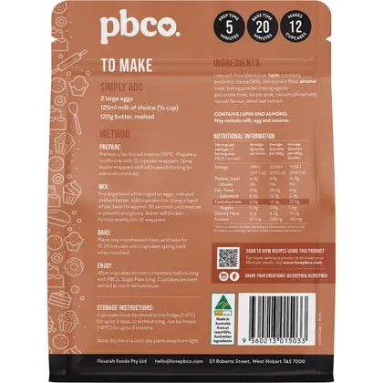 PBco- Chocolate Cupcake Mix Low Carb-260g