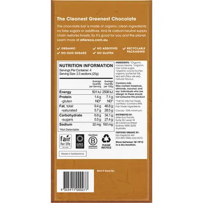 Alter Eco- Chocolate Organic Dark Brown Butter-12x80g