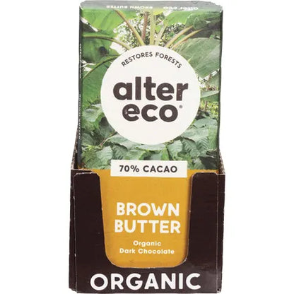 Alter Eco- Chocolate Organic Dark Brown Butter-12x80g