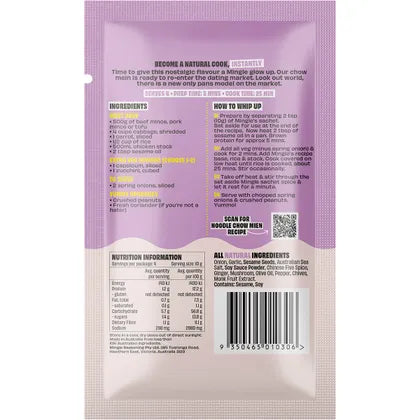Mingle- Chow Mein All Natural Recipe Base-12x40g