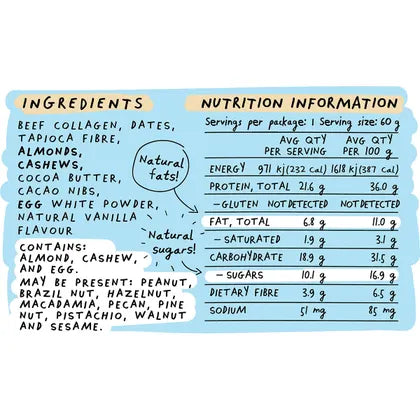 Blue Dinosaur- Cookie Dough Protein Bar-12x60g