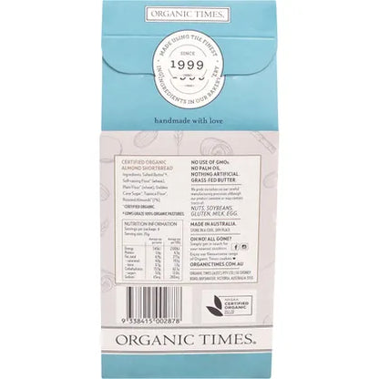 Organic Times- Cookies Almond Shortbread-150g