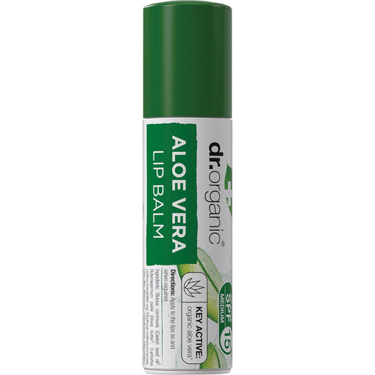 Dr. Organic- Lip Balm SPF 15 Aloe Vera-5.7ml