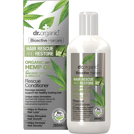 Dr. Organic- Rescue & Restore Conditioner Organic Hemp Oil-265ml