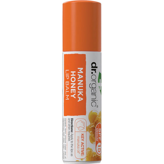 Dr. Organic- Lip Balm SPF 15 Manuka Honey-5.7ml