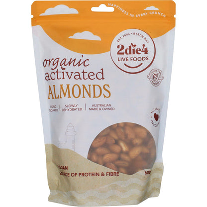 2die4 Live Foods- Organic Activated Almonds-600g