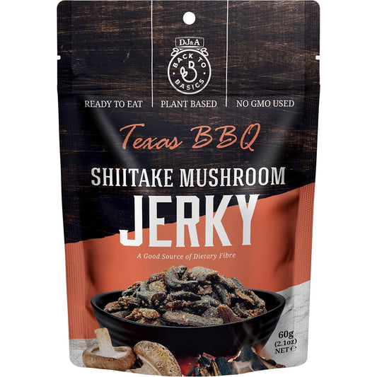 DJ&A- Shiitake Mushroom Jerky Texas BBQ-12x60g