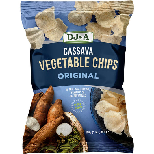 DJ&A- Cassava Vegetable Chips Original-5x100g
