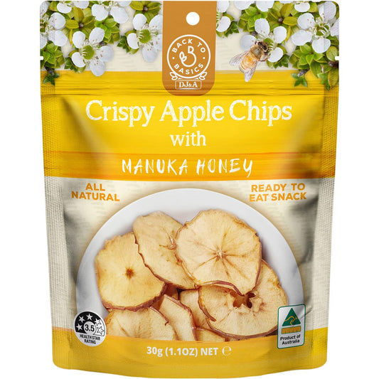 DJ&A- Crispy Apple Chips with Manuka Honey-10x30g