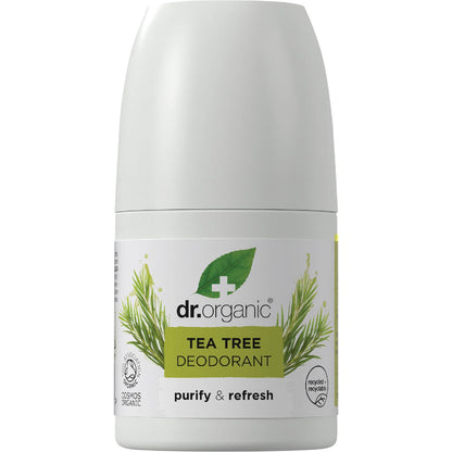 Dr. Organic- Roll-On Deodorant Tea Tree-50ml