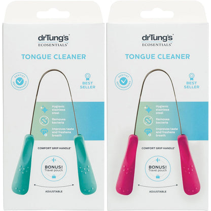 Dr Tung's- Tongue Cleaner Stainless Steel (Colour May Vary)