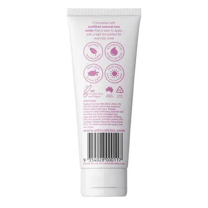 Ethical Zinc- Daily Wear Tinted Facial Sunscreen Light Tint SPF 50+-100g