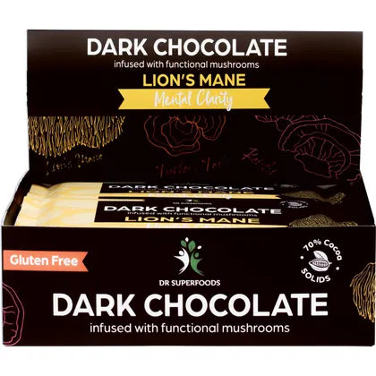 Dr Superfoods- Dark Chocolate Bar Mental Clarity-12x85g
