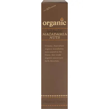 Organic Times- Dark Chocolate Macadamia Nuts-150g