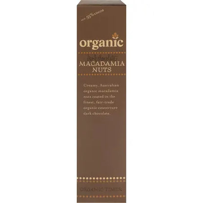 Organic Times- Dark Chocolate Macadamia Nuts-150g