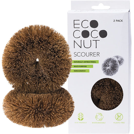Ecococonut- Coconut Fibre Scourer-2pk