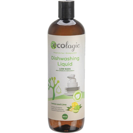 Ecologic- Dishwashing Liquid Lemon & Lime-500ml