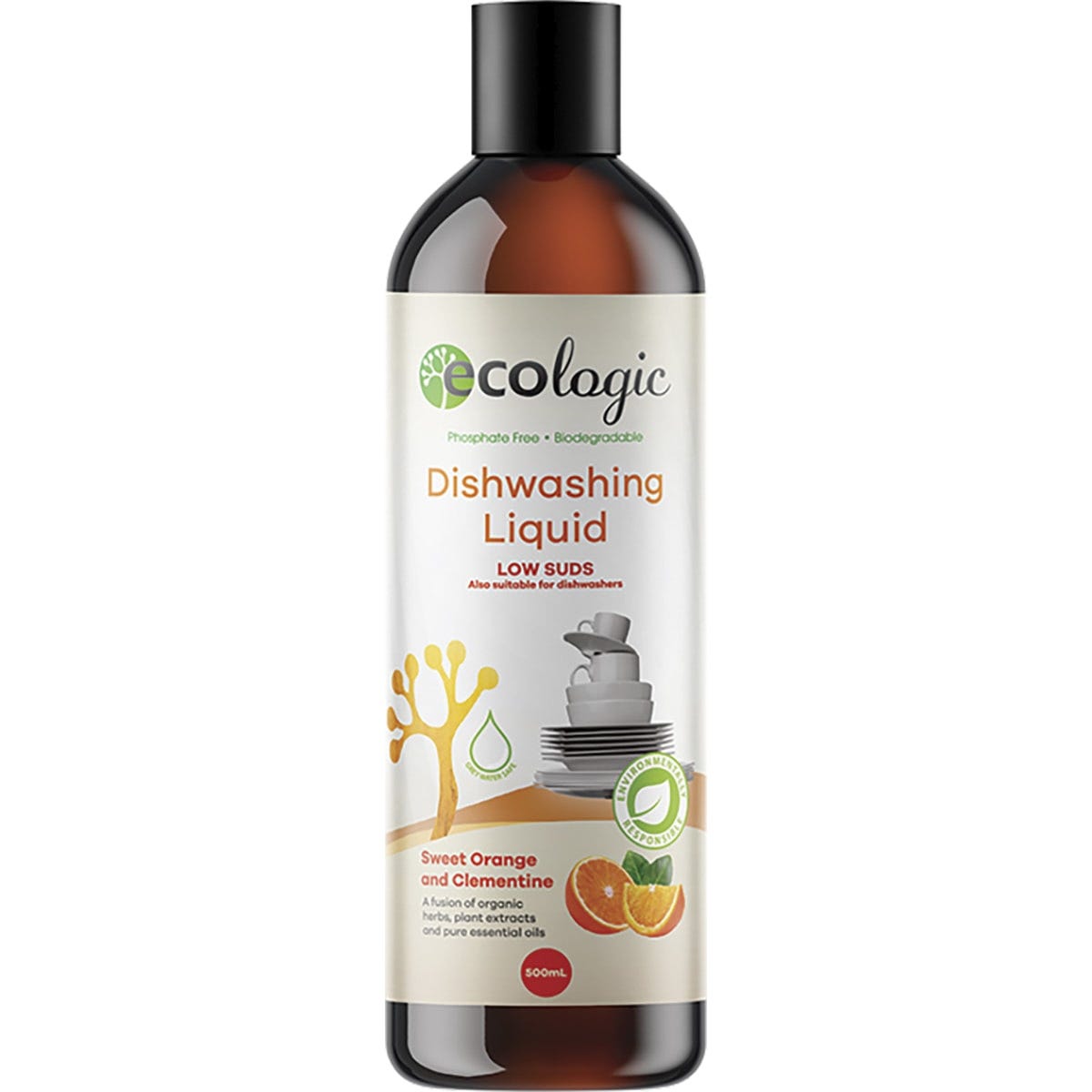 Ecologic- Dishwashing Liquid Sweet Orange & Clementine-500ml