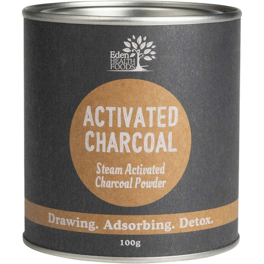 Eden Healthfoods- Activated Charcoal Steam Activated Charcoal Powder-100g