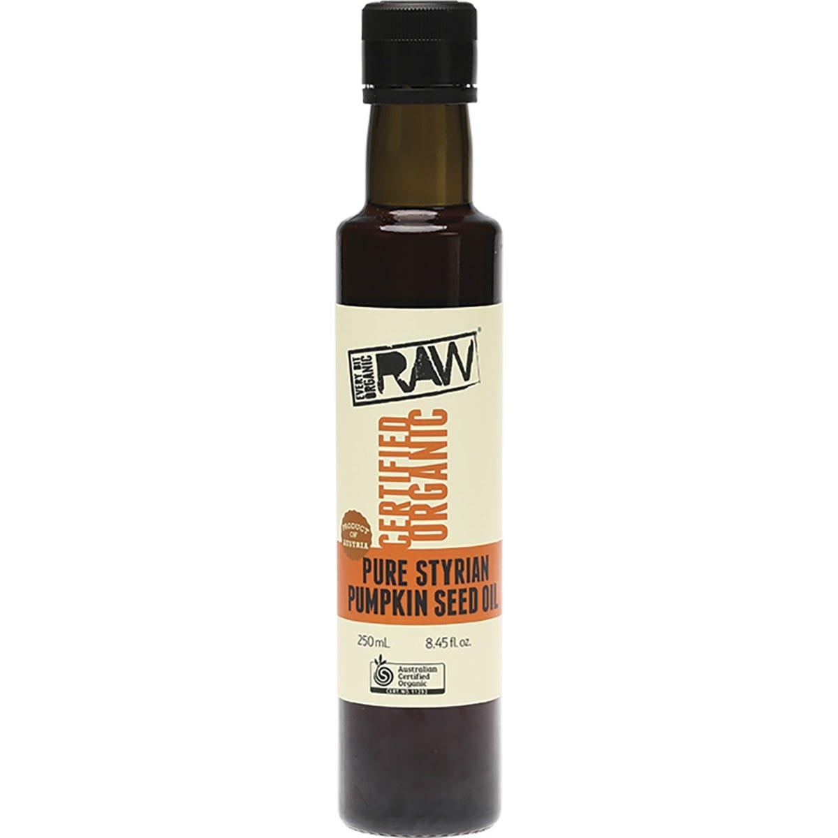 Every Bit Organic- Pumpkin Seed Oil Pure Styrian Cold Pressed Unrefined-250ml